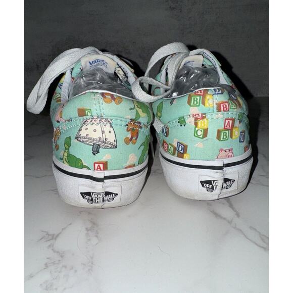 Vans Pixar Toy Story Lace Up Blue Sneakers Women’s 7 Men’s 5.5 Rex Bo Peep Ham - Picture 4 of 8